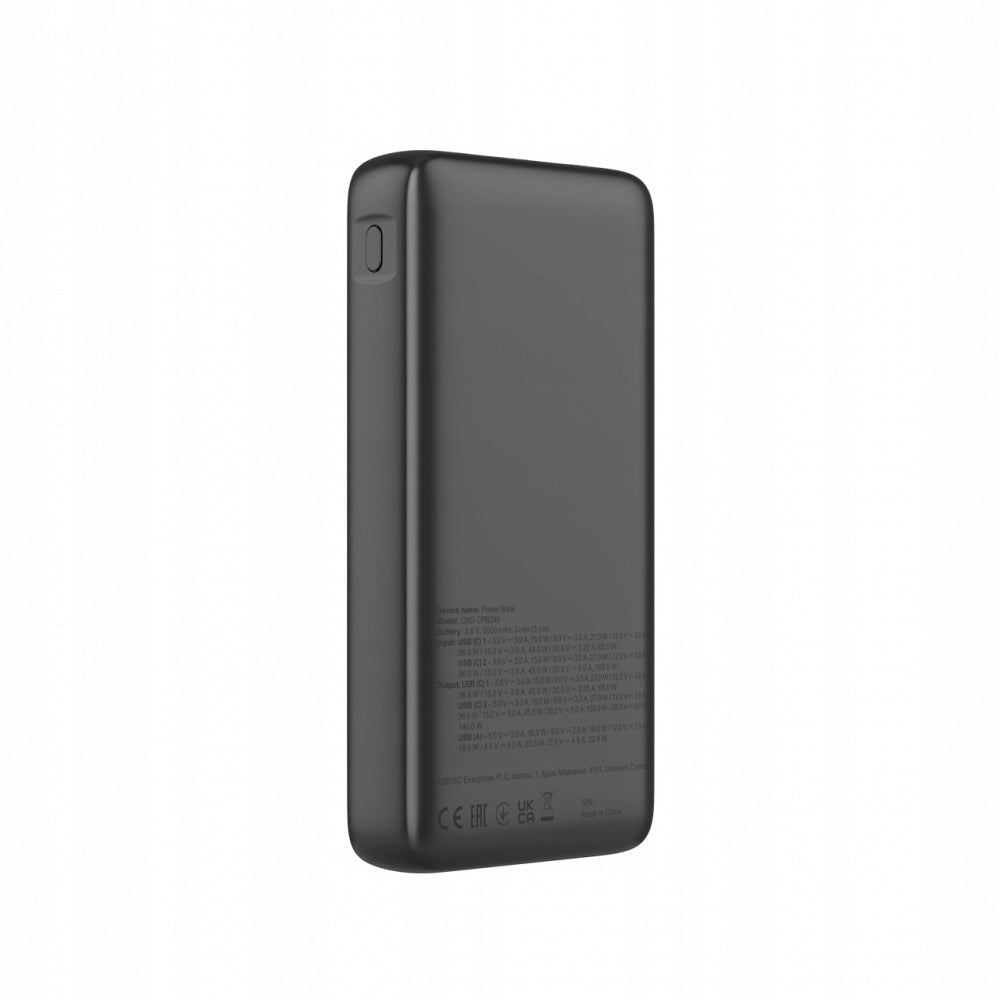 Powerbank for laptop 25000mAh 140W PD with display Canyon PB-240 graphite Brand Canyon