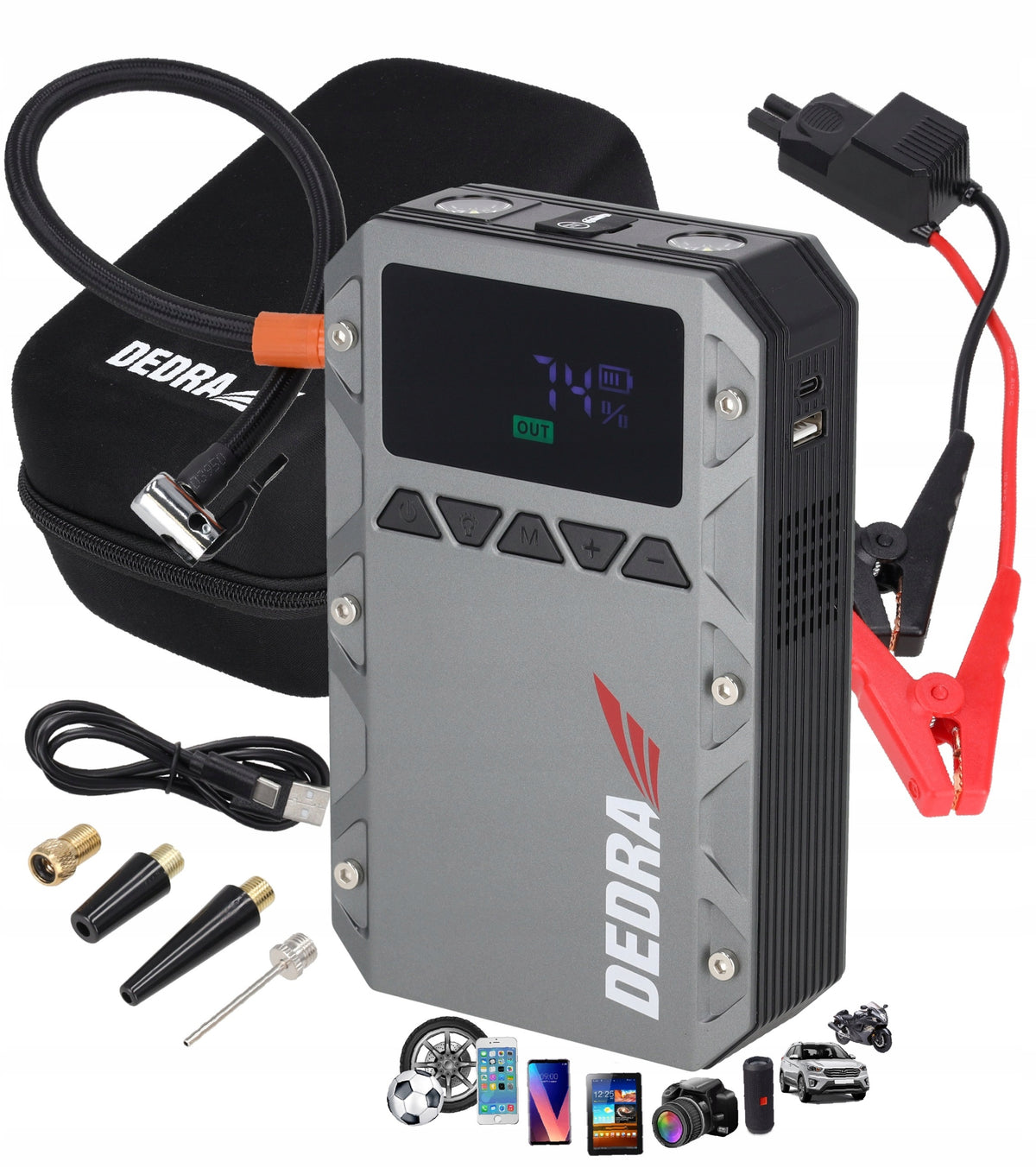 Powerbank with f. engine start and compressor