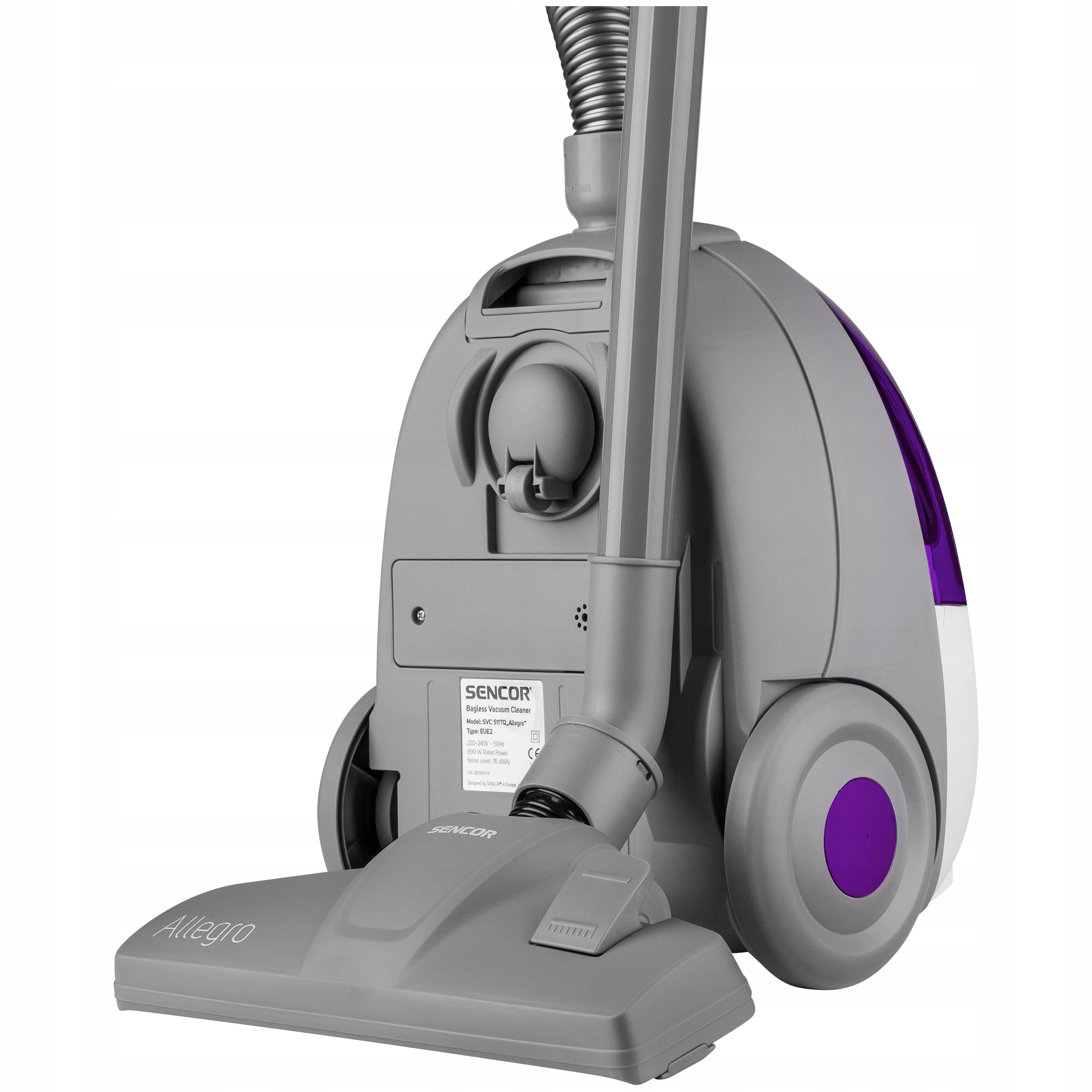 Powerful Bagless Vacuum Cleaner Sencor SVC512VT-EUE2 890W HEPA H10 small Model SVC 512VT-EUE2