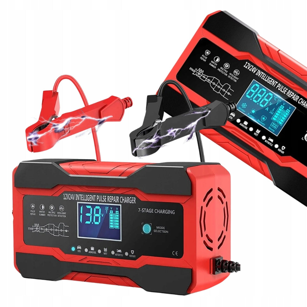 Powerful Battery Rectifier LCD Charger 12V 24V 10A Repair Function Manufacturer's catalog number 6CR1037EU34