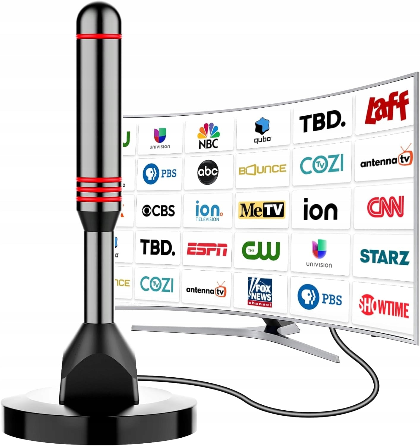 Powerful DVB-T2 TV Room Antenna Digital Active Amplifier 4K FHD 5m