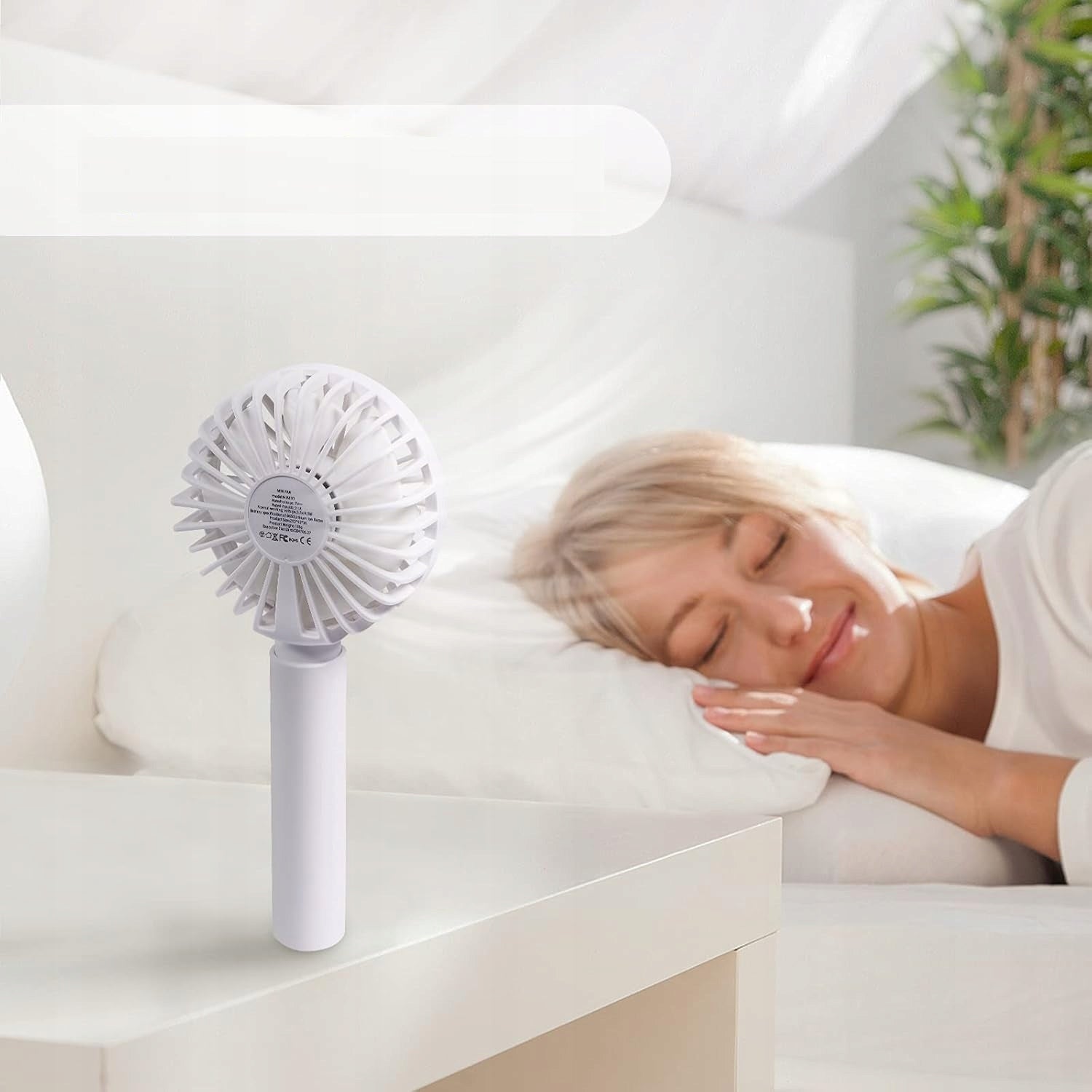 Powerful Desk Fan Mini Handheld Windmill Foldable Quiet 1800mAh USB-C Brand no brand