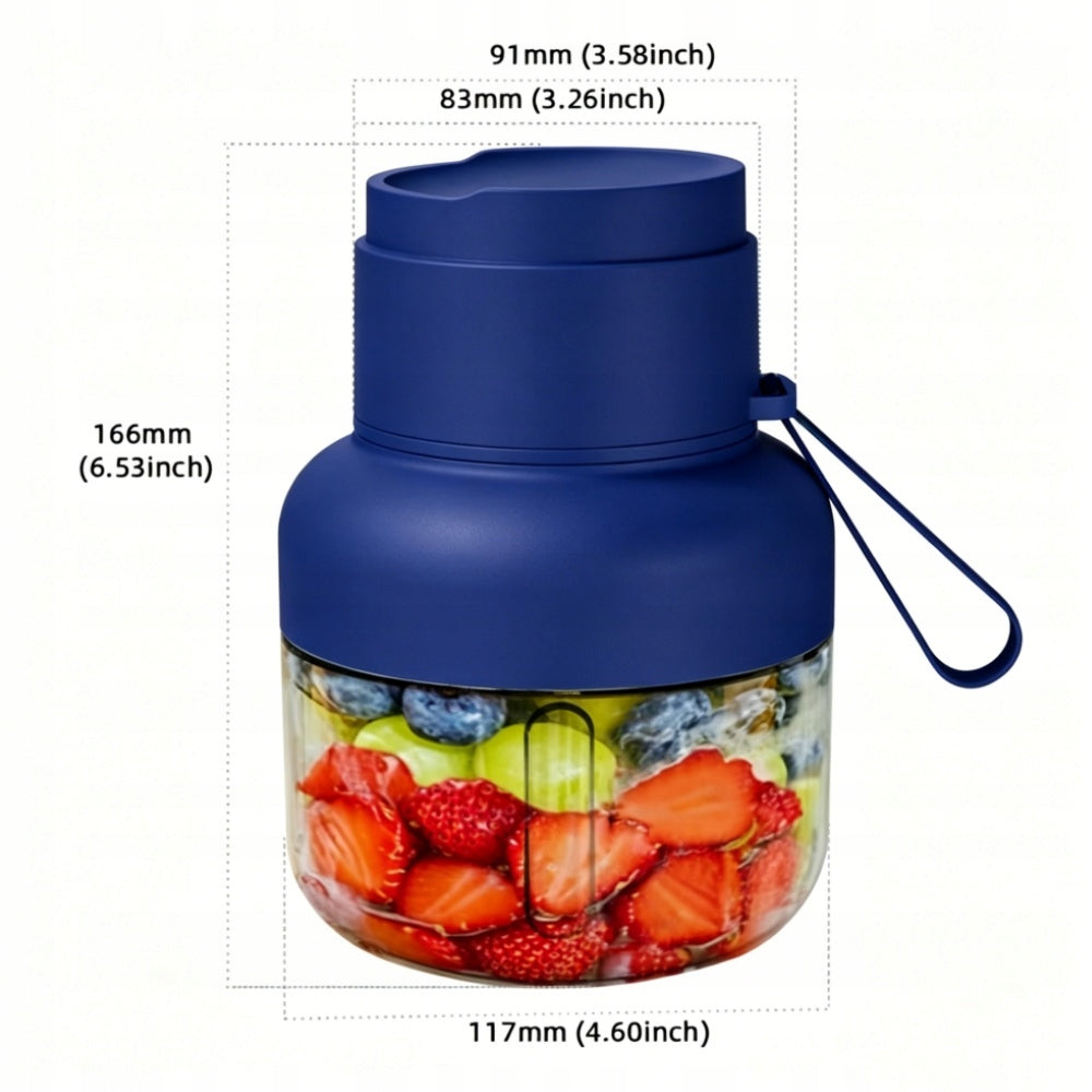 Powerful Ice Crushing Portable Blender Large 850ml Capacity Food Safe Blue Packaging status original