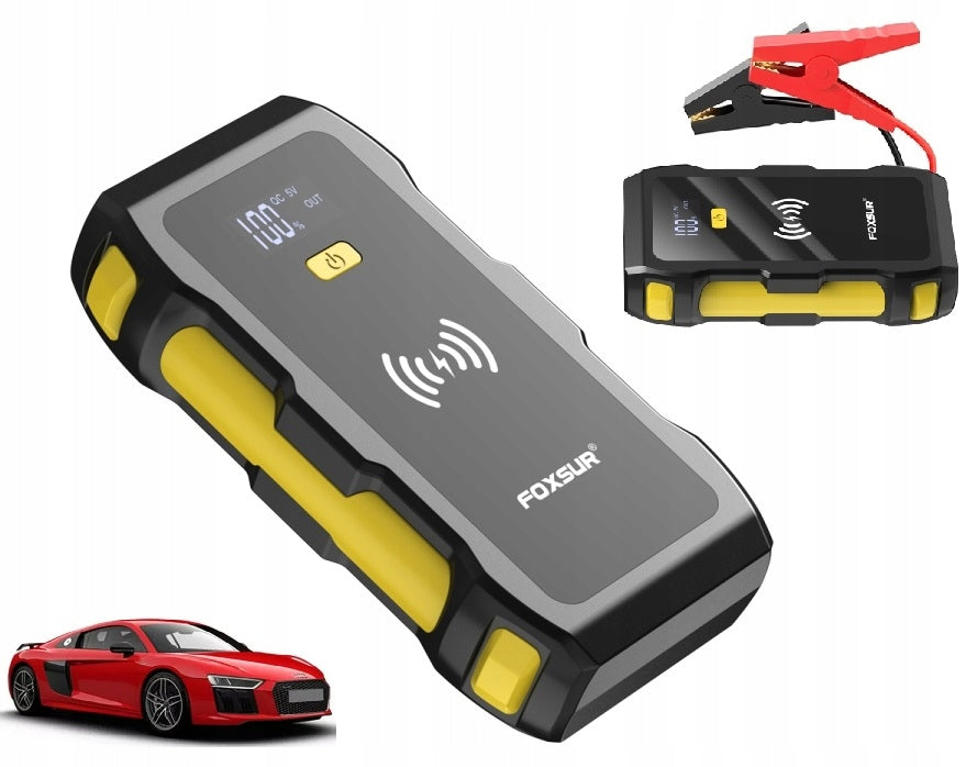 Powerful Jump Starter BOOSTER Power Bank Charger QI 39800 mAh FJS800