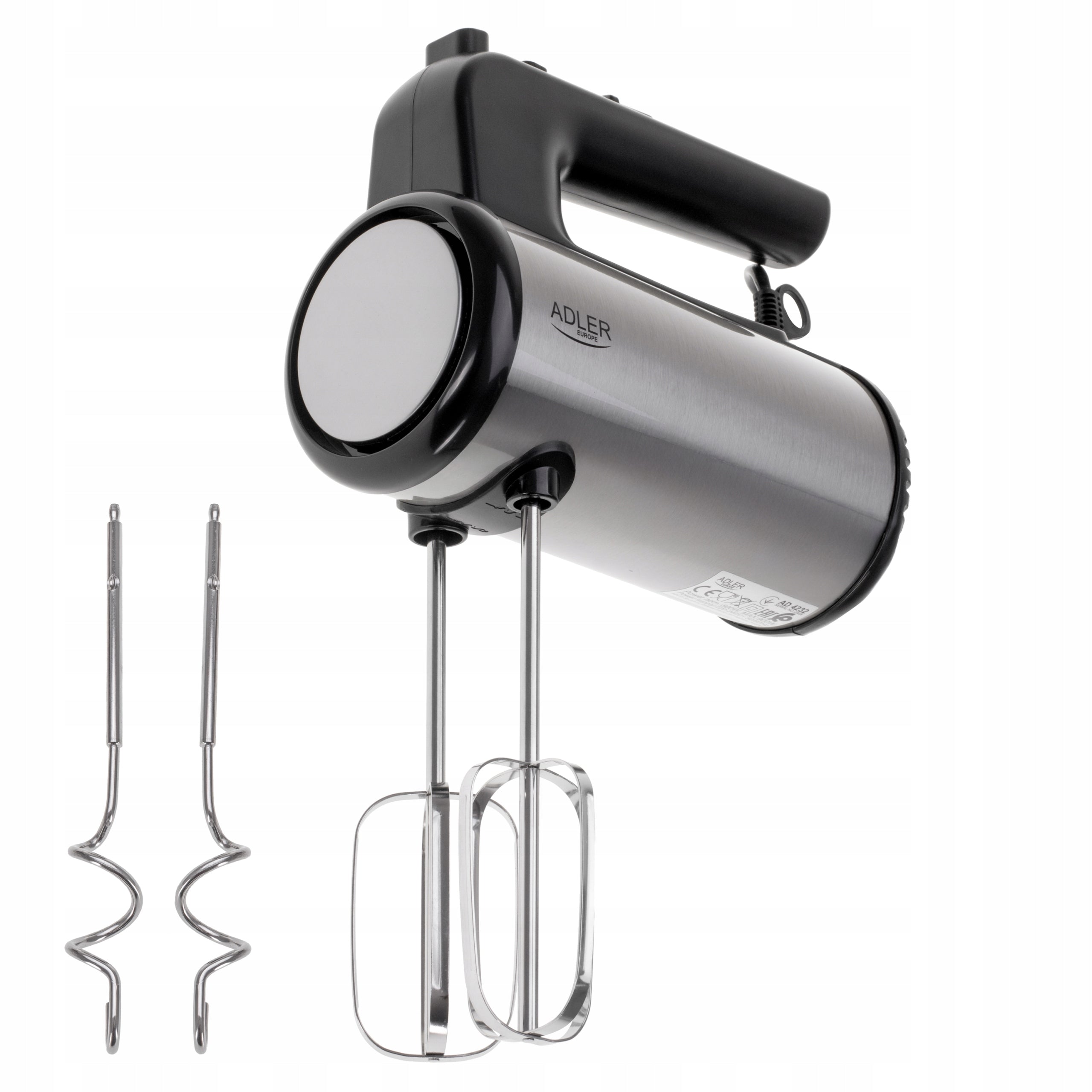 Powerful Kitchen Hand Mixer 900W 5 SPEEDS AD 4232 ADLER 4 TIPS Manufacturer code AD4232