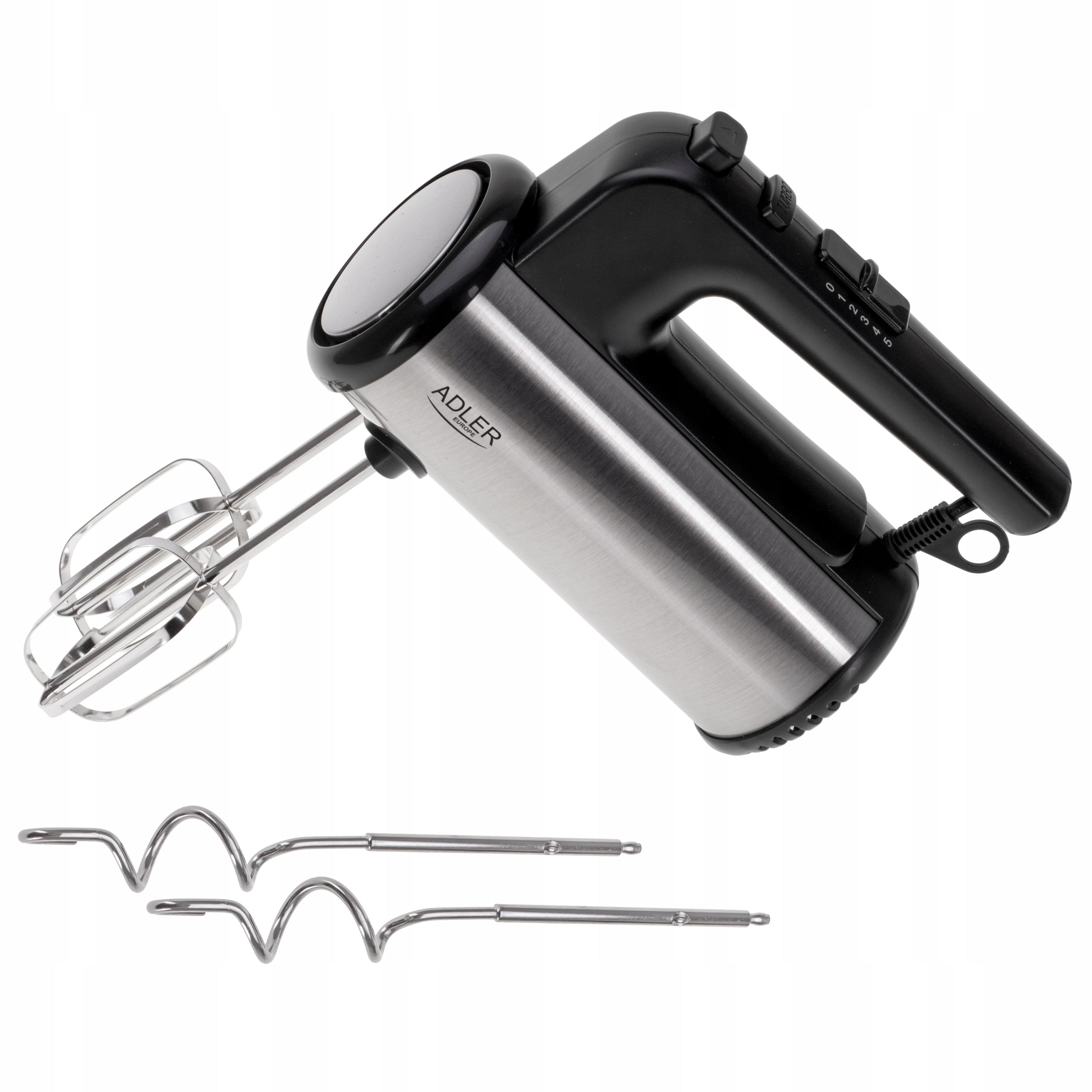 Powerful Kitchen Hand Mixer 900W 5 SPEEDS AD 4232 ADLER 4 TIPS Packaging status original