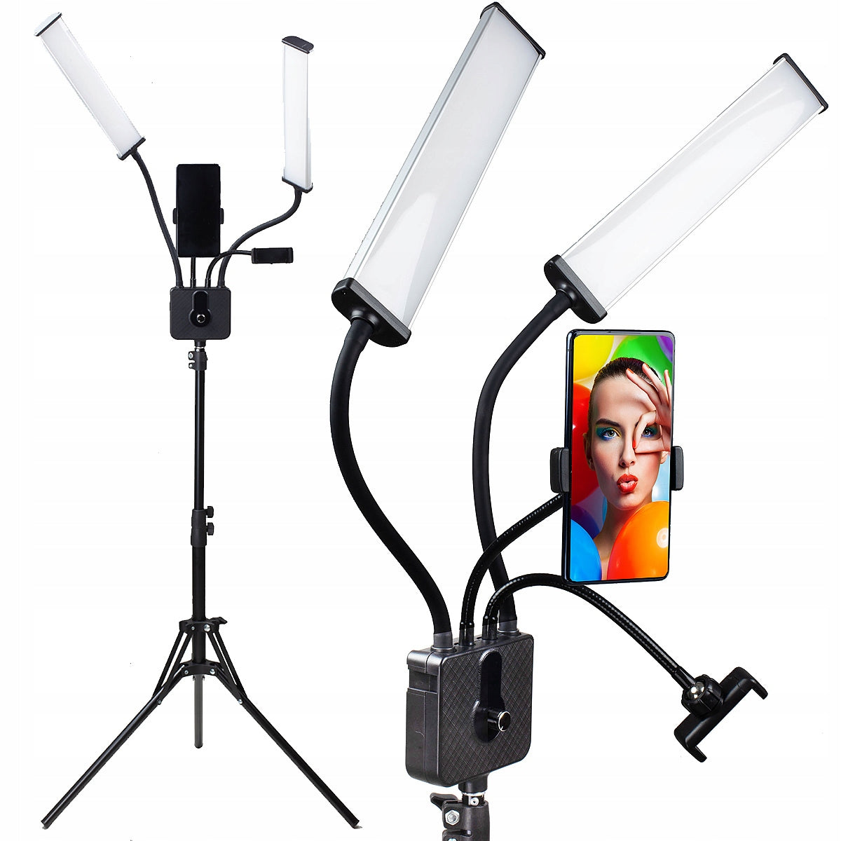 Powerful LED Cosmetic Lamp 45W 2 Modules + Tripod