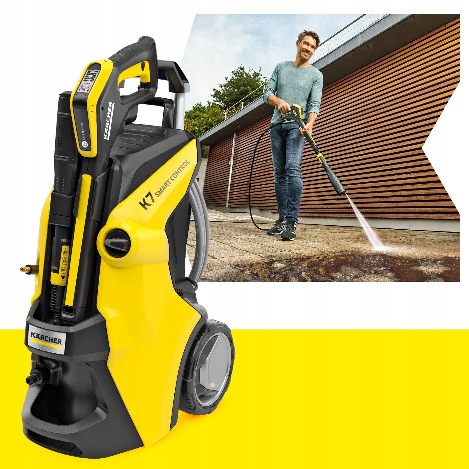 Powerful pressure washer Karcher K7 Smart Control Flex eco Booster 180 bar Brand Kärcher