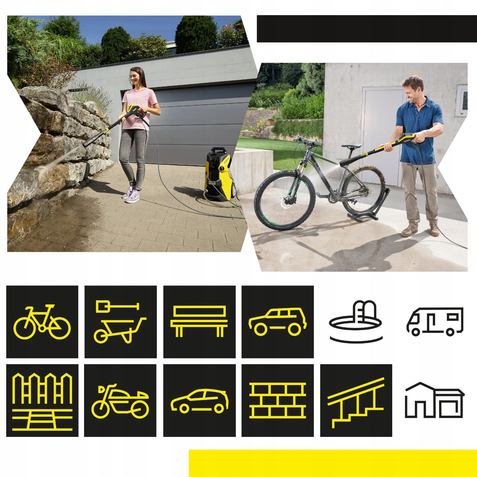 Powerful pressure washer Karcher K7 Smart Control Flex eco Booster 180 bar Maximum power 3000 W