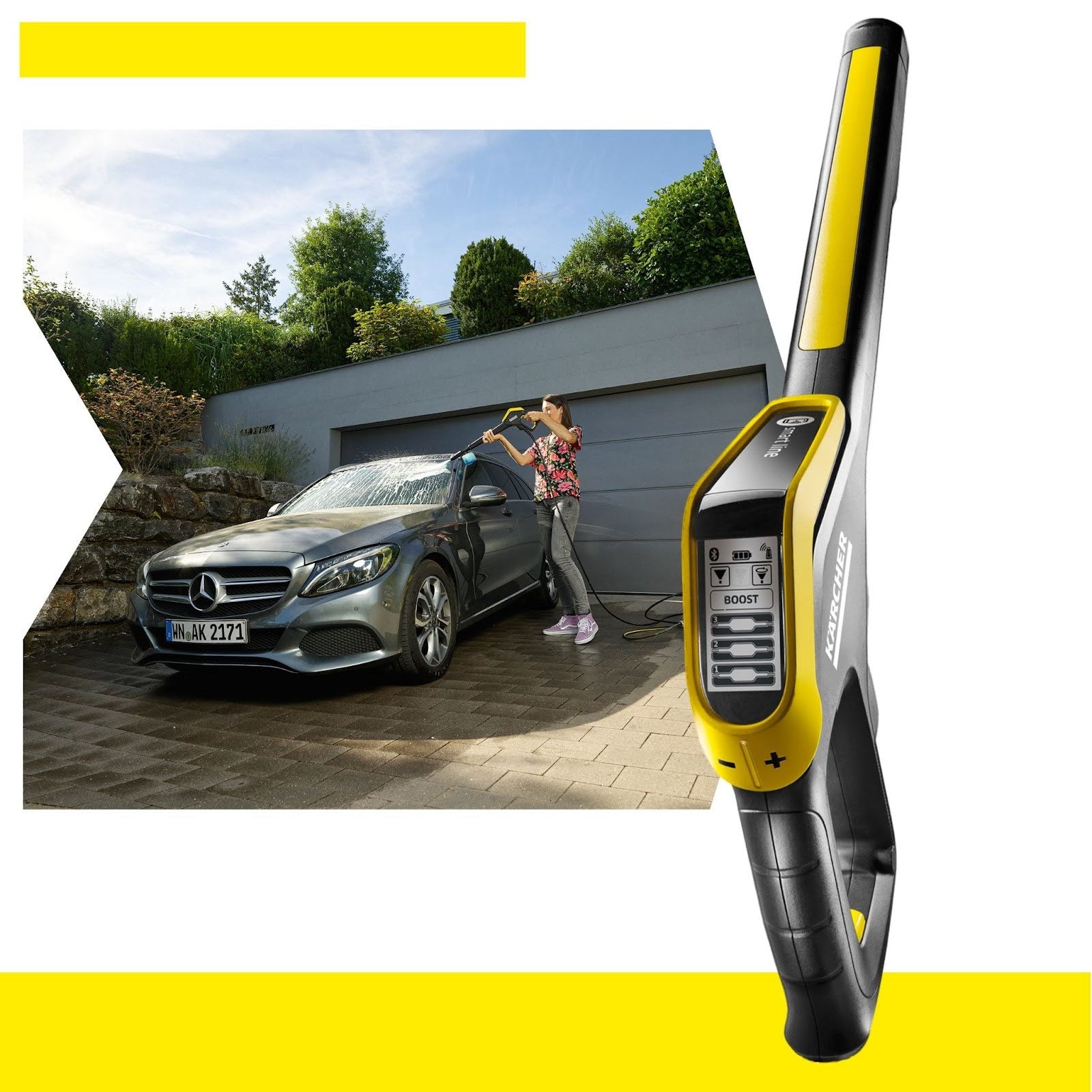 Powerful pressure washer Karcher K7 Smart Control Flex eco Booster 180 bar Maximum pressure 180 bar