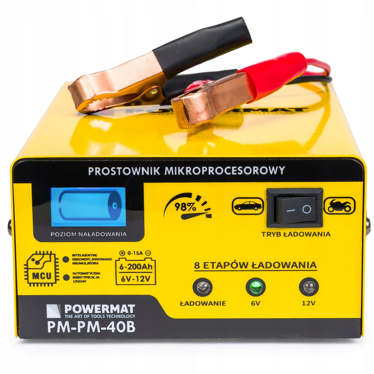 Powermat 6V/12V 15A rectifier with LCD display