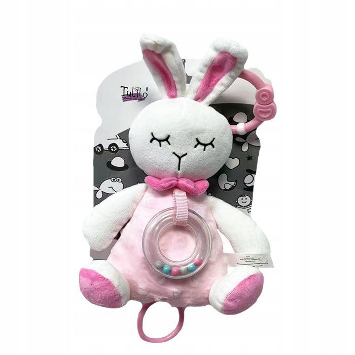 Pozytywka królik różowy 18cm Kolektivní práce