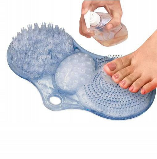Practical Bathroom Mat for Foot Cleaning Brush Help for Senior