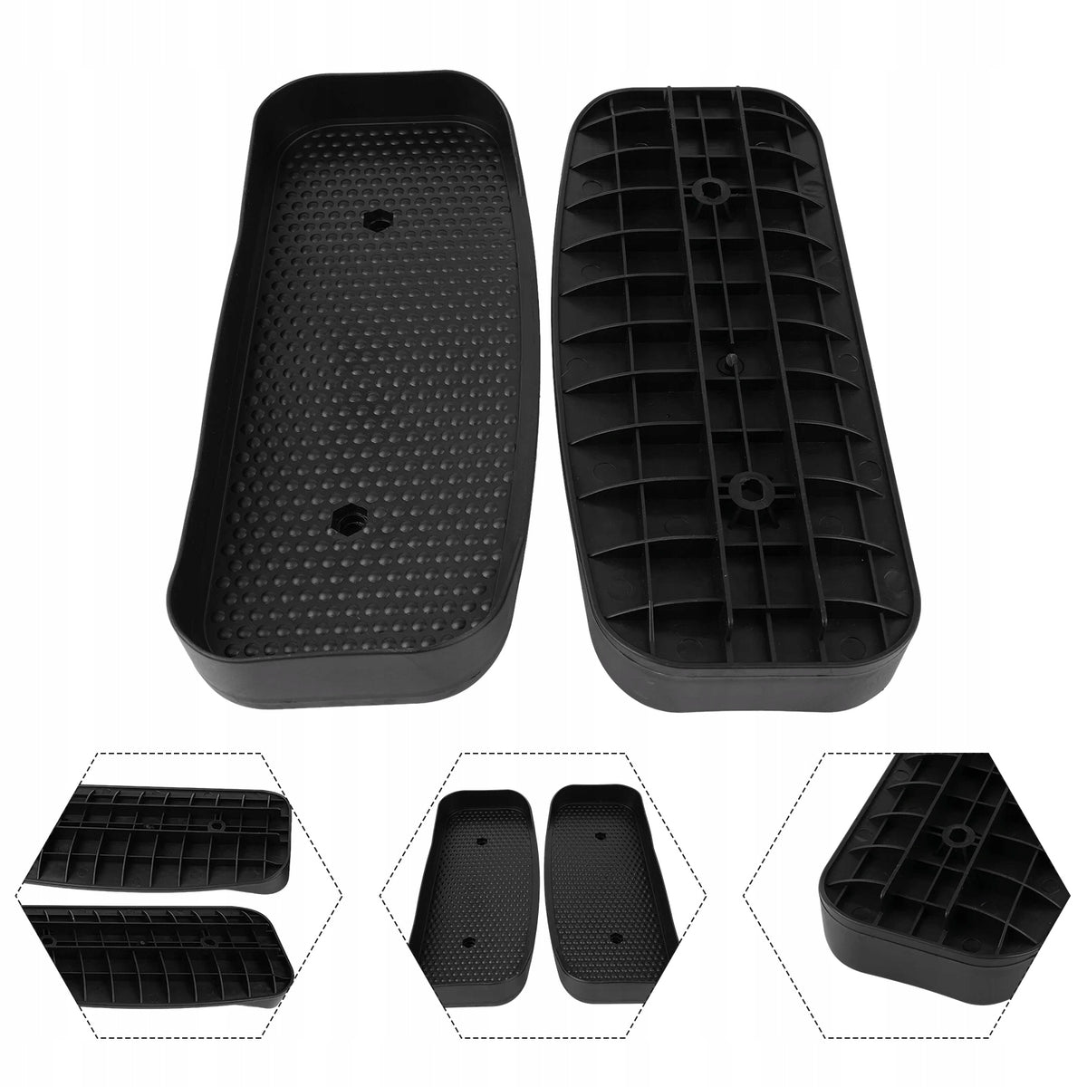 Practical pedals for elliptical cross trainer exercises 1 pair of pedals