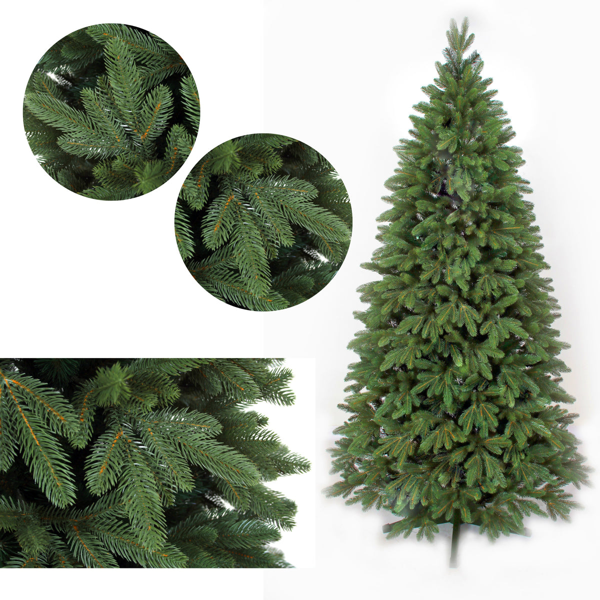 Premium artificial Christmas tree as dense as alive 250 cm – Spruce Kaukasi PE 3D/2D