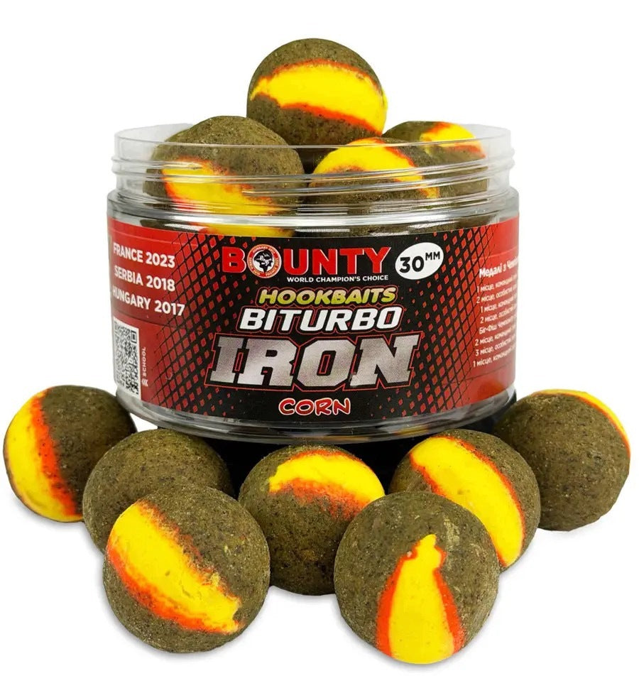 Premium hookbait BITURBO IRON CORN 16/20 mm