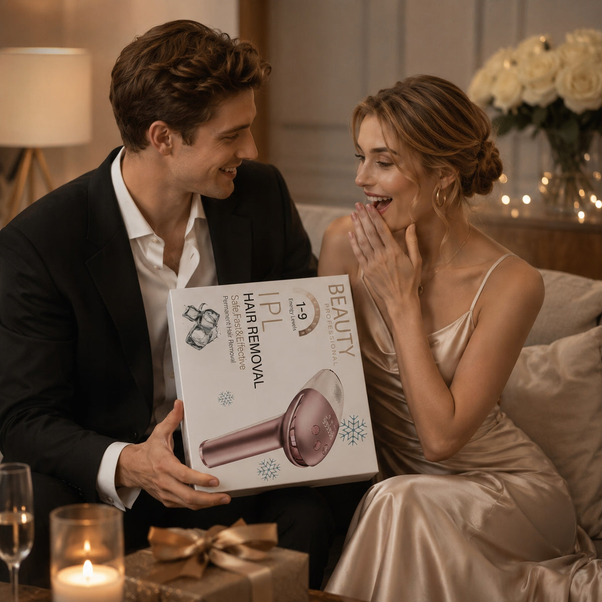 Premium laser EPILATOR ipl ICE cool hair removal PAINLESS, REJUVENATION Packaging status original