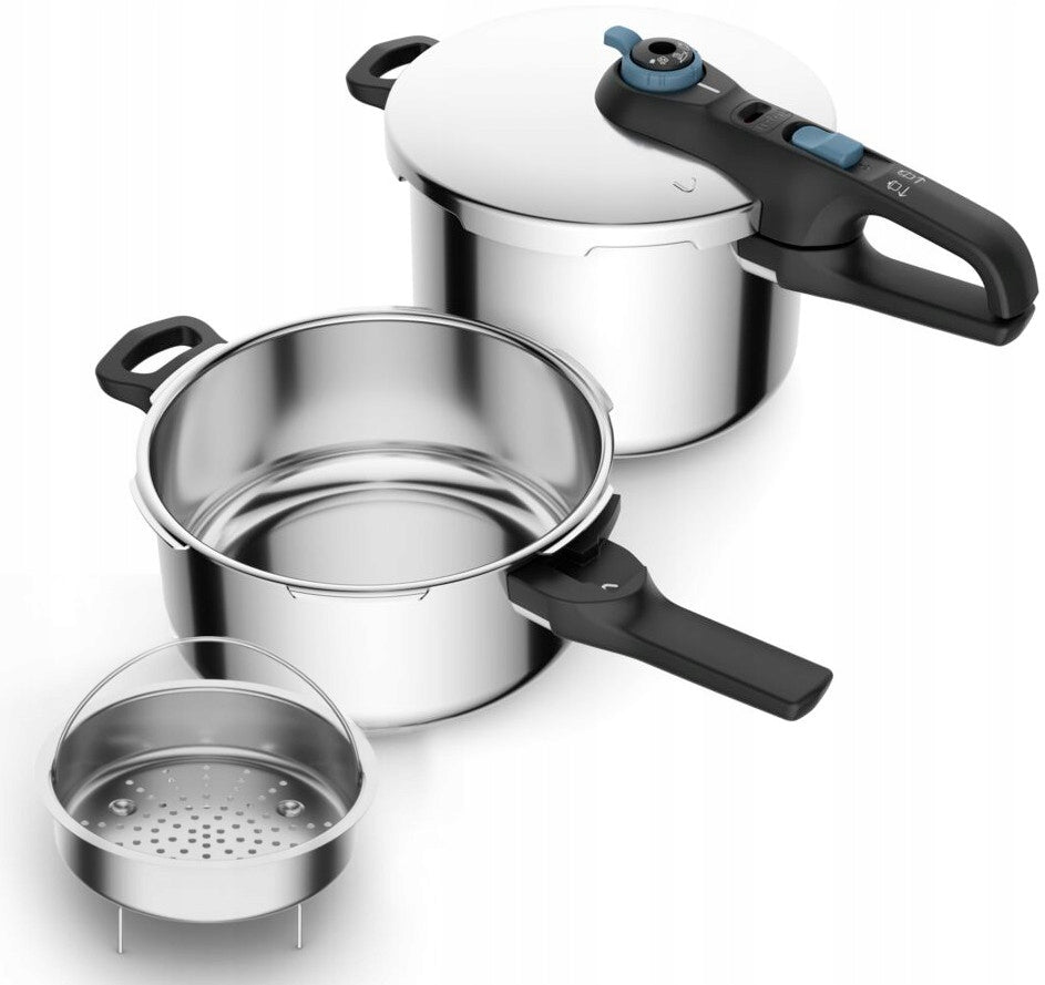 Pressure Cooker Kit Tefal Secure Trendy Pressure 4L + 6L induction P2584301 Brand Tefal