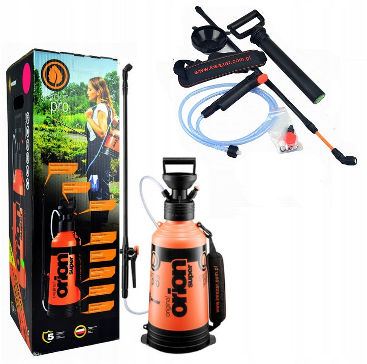 Pressure Sprayer Kwazar Orion 6L + 3 Nozzle Connection Packaging status original