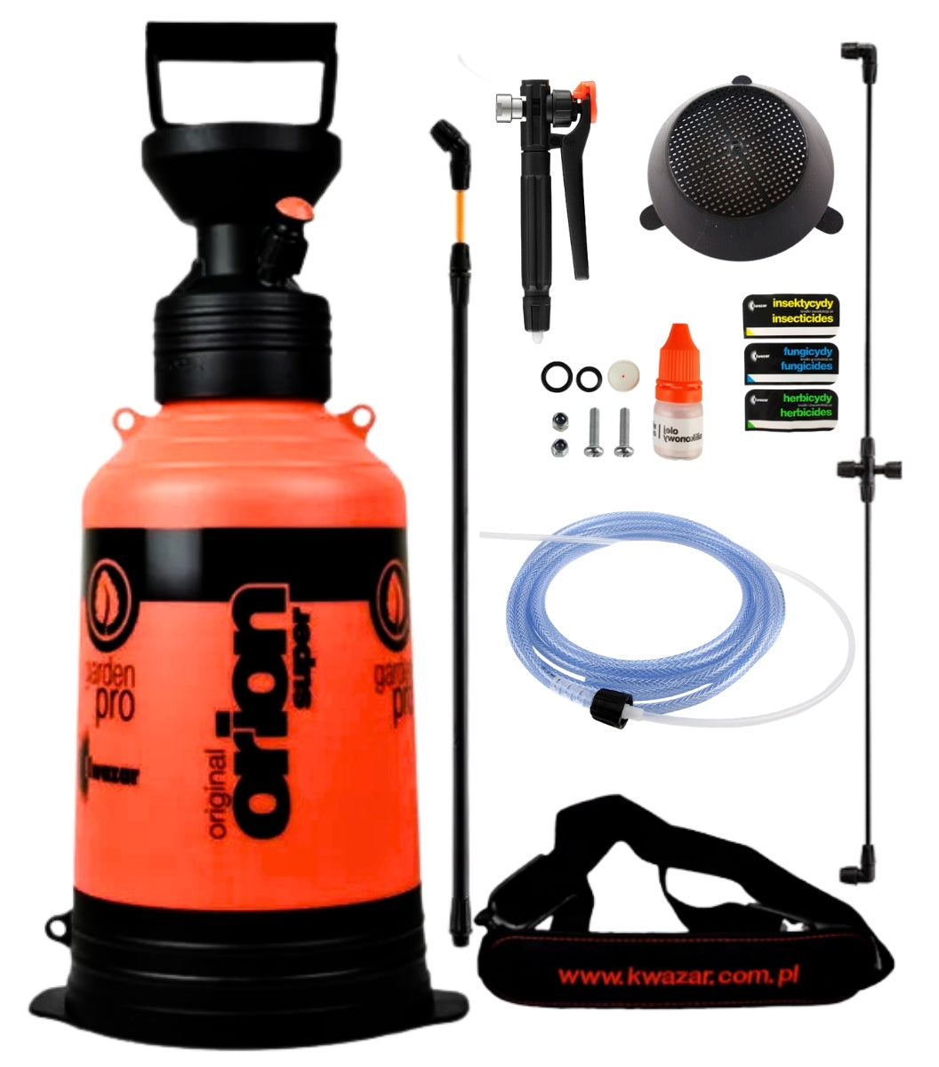 Pressure Sprayer Kwazar Orion 6L + 3 Nozzle Connection
