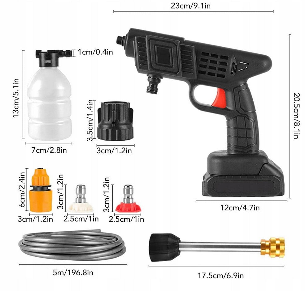 Pressure Washer Cordless 2 Rechargeable Portable 12V Brand no brand