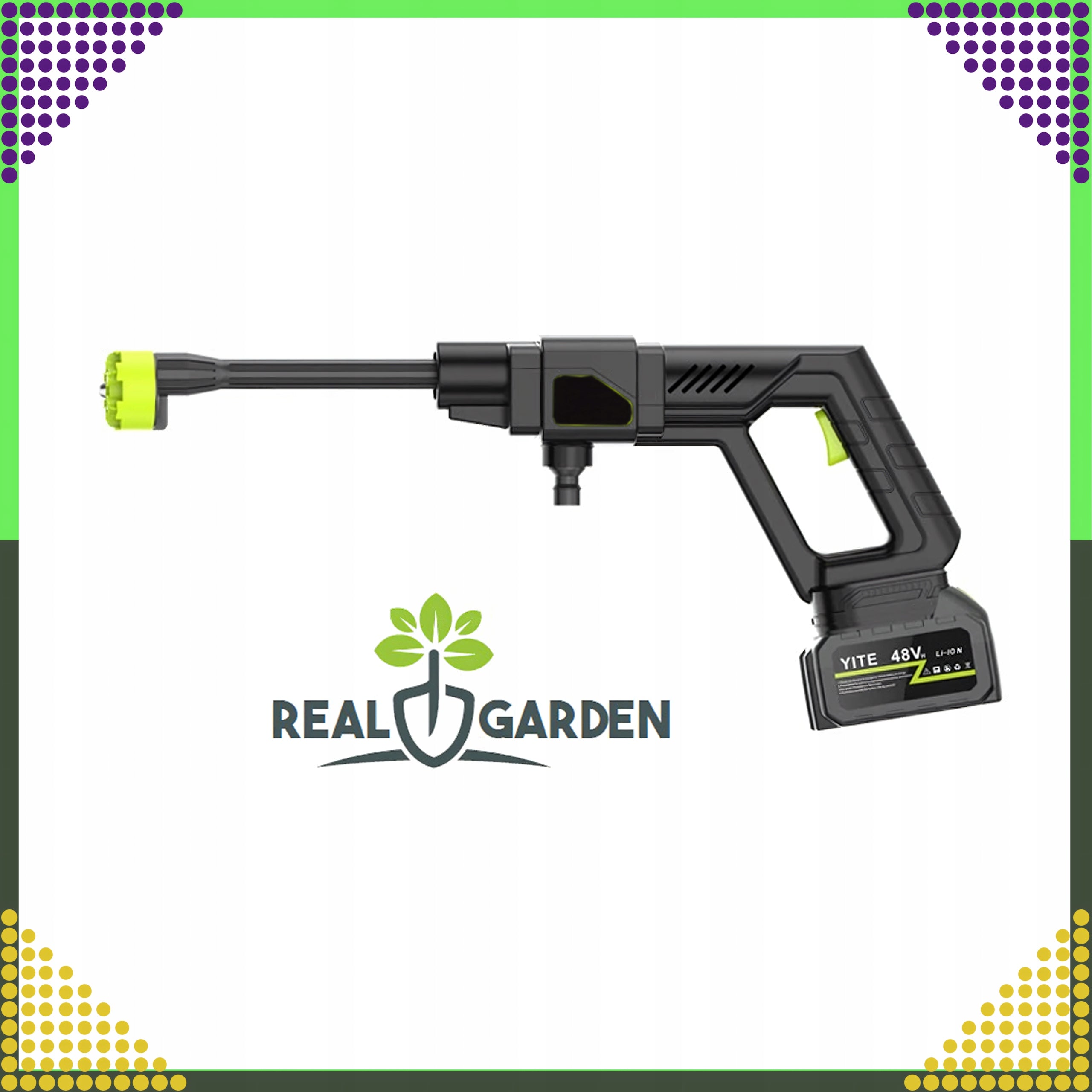 Pressure Washer Cordless 48V 30 Bar 200W POWERFUL Kit Pump type composite