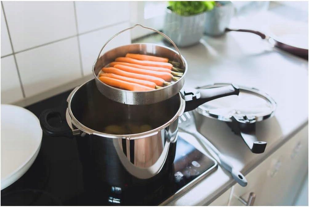 Pressure cooker ELO XL 6L stainless steel, induction, steam insert Manufacturer code 4006925994864