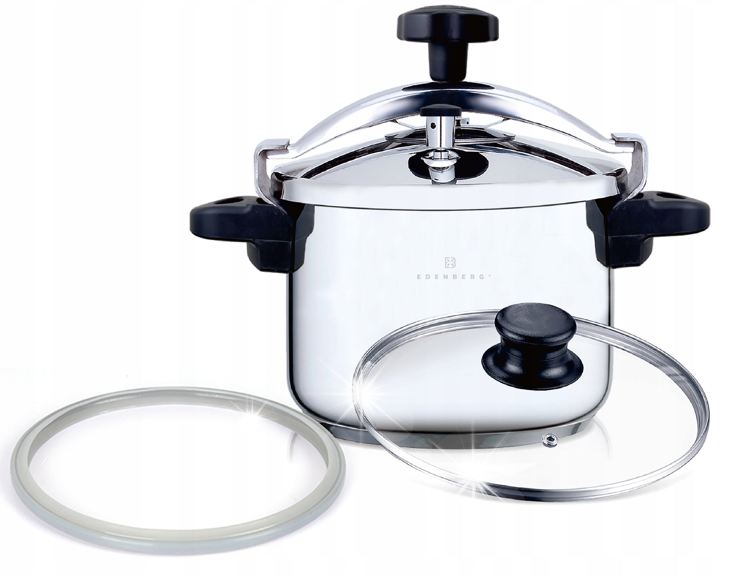 Pressure cooker Edenberg 7 l silver PRESSURE STEEL