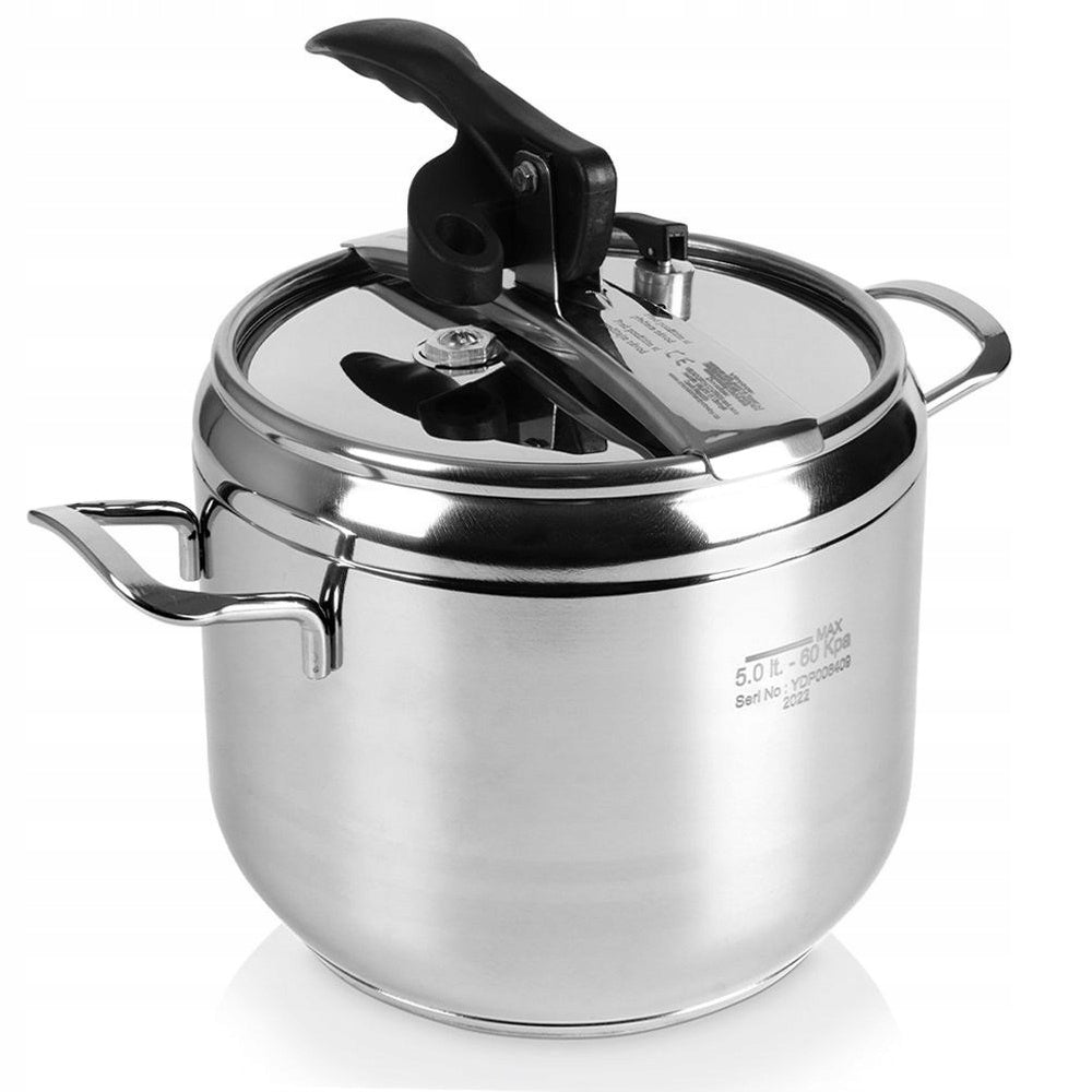 Pressure cooker ORION PROFI steel pressure pot fast cooking 5L
