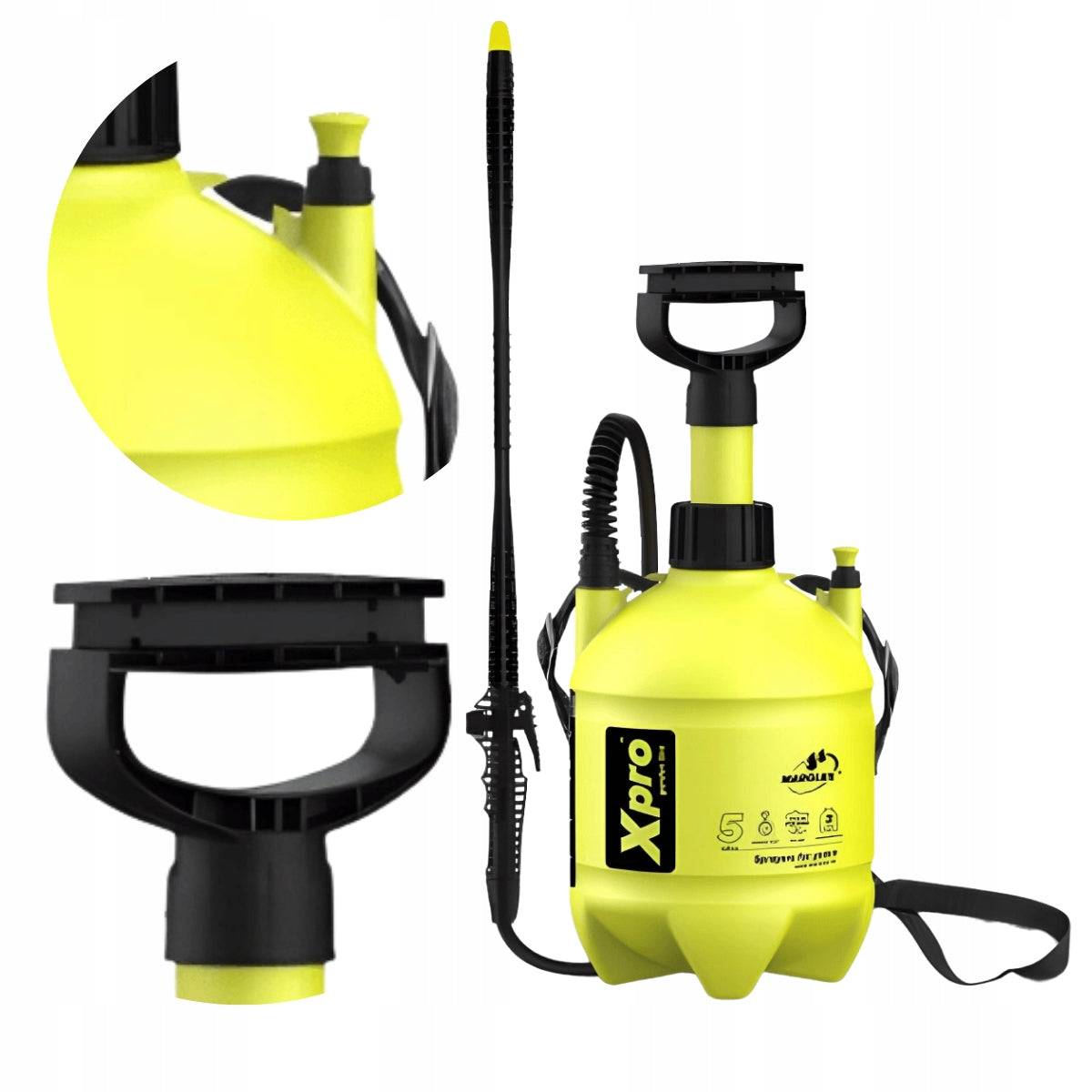 Pressure sprayer X-PRO 5l garden hand-held WITH LANCE 44 cm MAROLEX Batteries included no