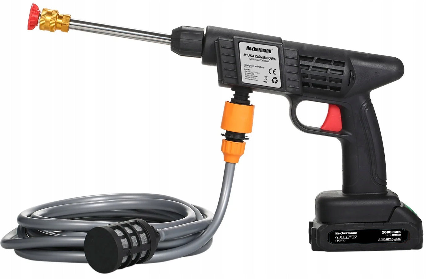 Pressure washer Heckermann 38 bar 300 W Operating pressure 38 bar
