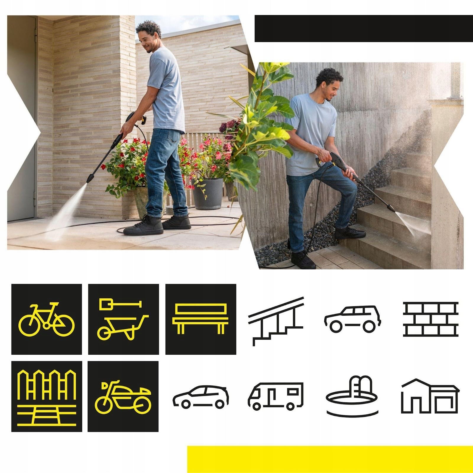 Pressure washer with foamer Karcher K2 Premium FJ Home BB 110 bar + liquid Maximum power 1400 W