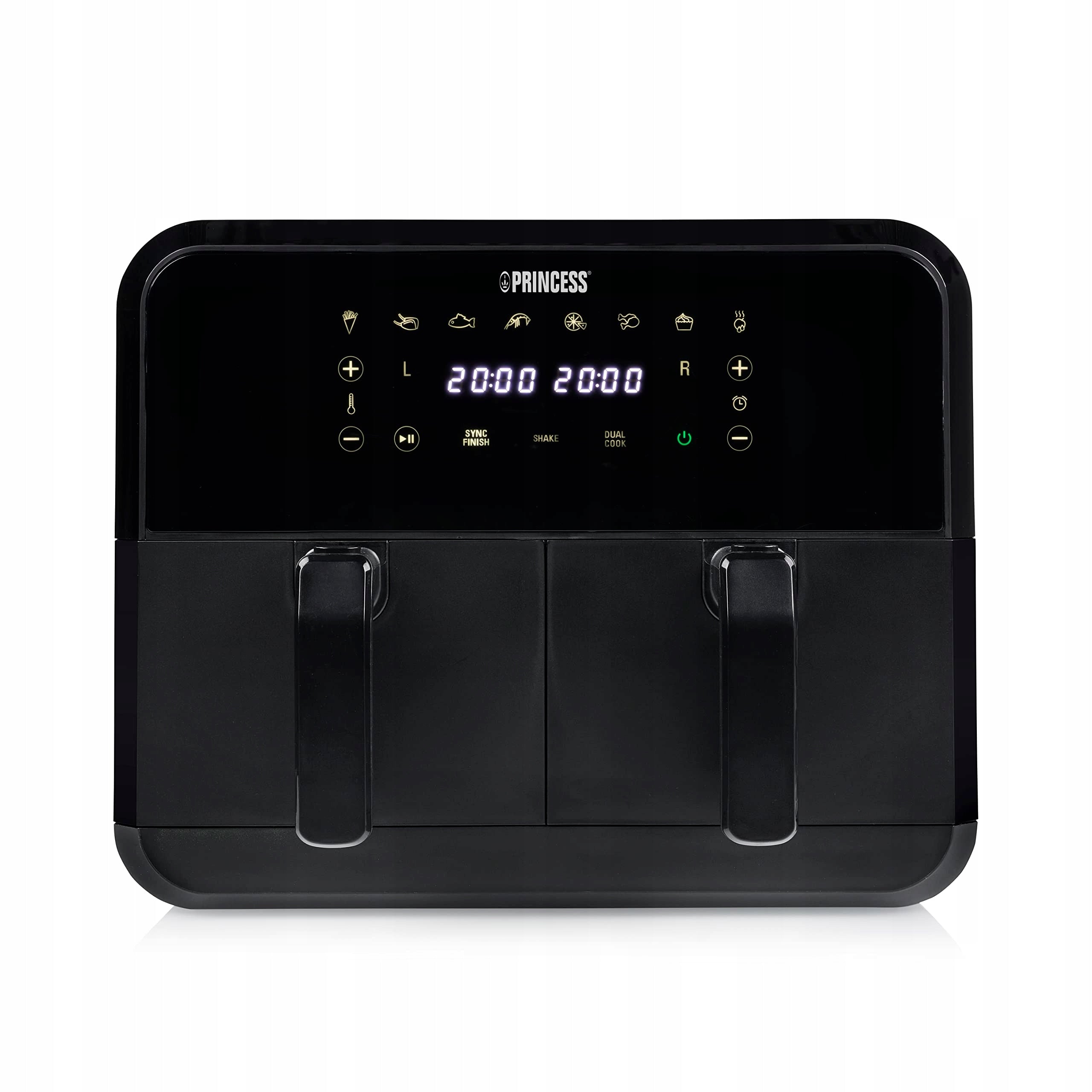 Princess Double Basket Air Fryer, Black