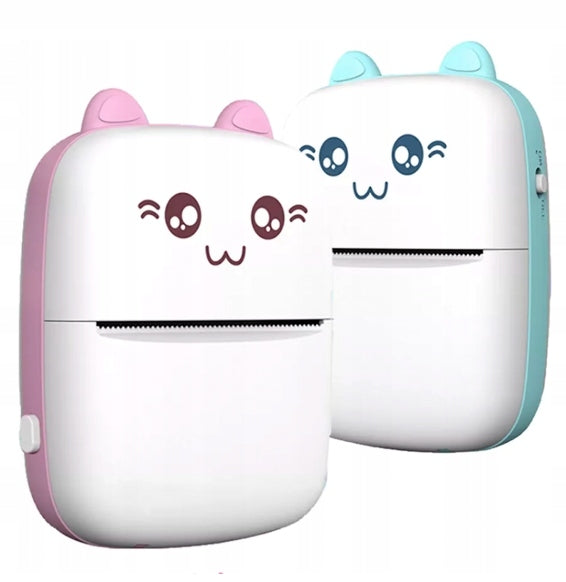 Print Mini Kids Printer Thermal Kitten Bluetooth + 6 Rolls Paper Manufacturer no brand