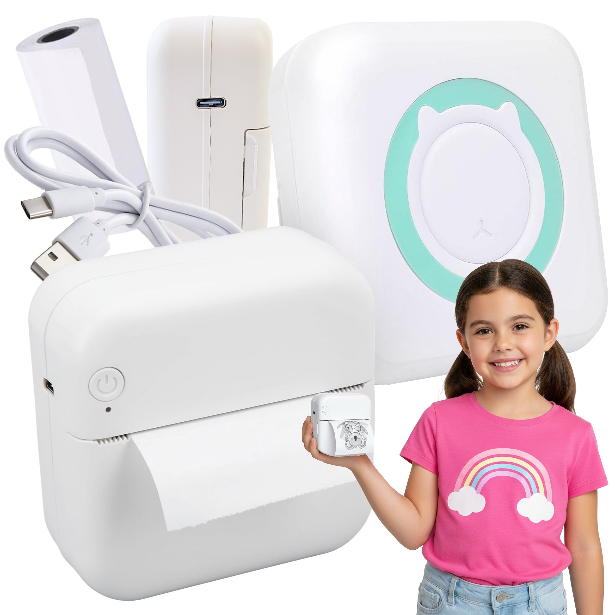 Print Mini Thermal Printer Instant Camera for Kids Thermal Paper