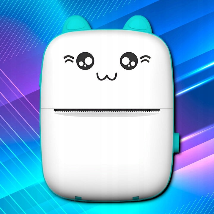 Print Mini Thermal Printer Mini Cat for Photo Stickers + 11 Pieces Rolls Manufacturer code DRUKARKA Z BLUETOTH