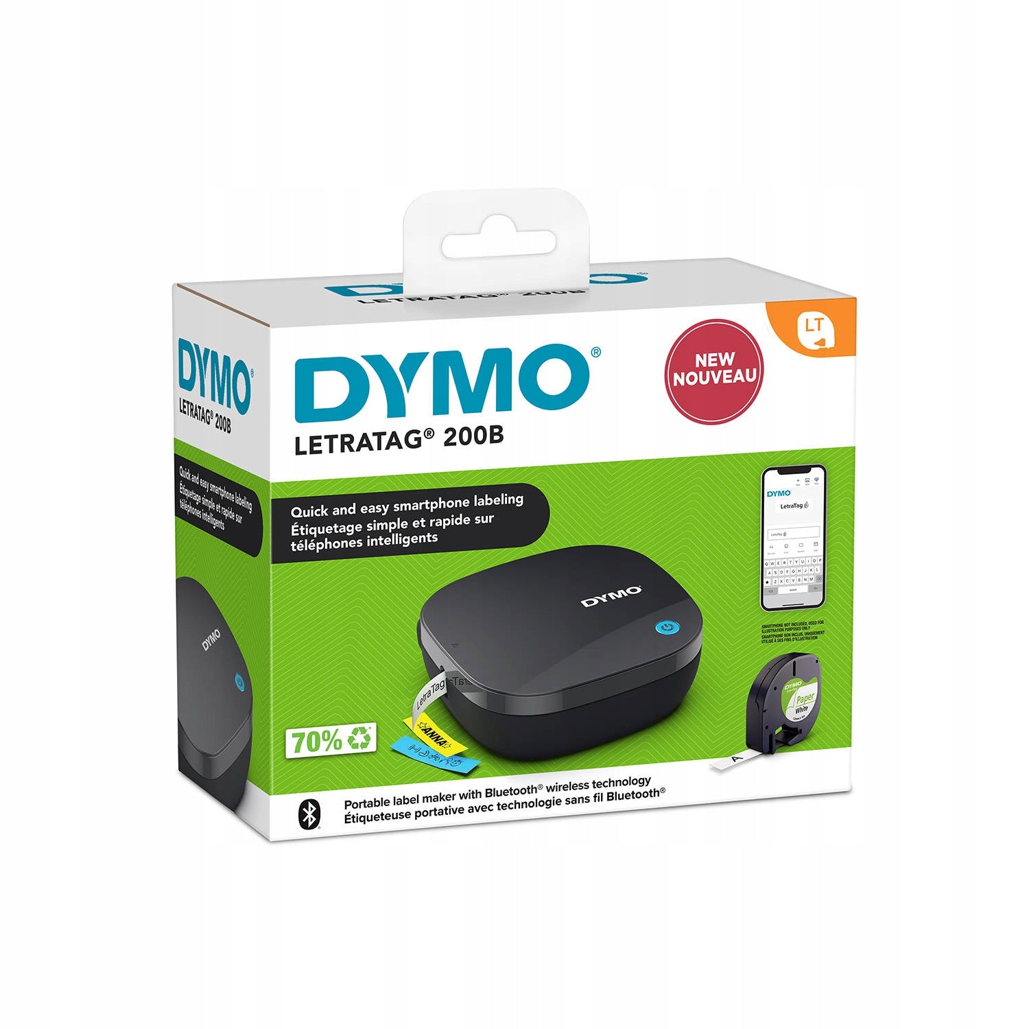 Printer Dymo Bluetooth 2172855 LT 200B + tape