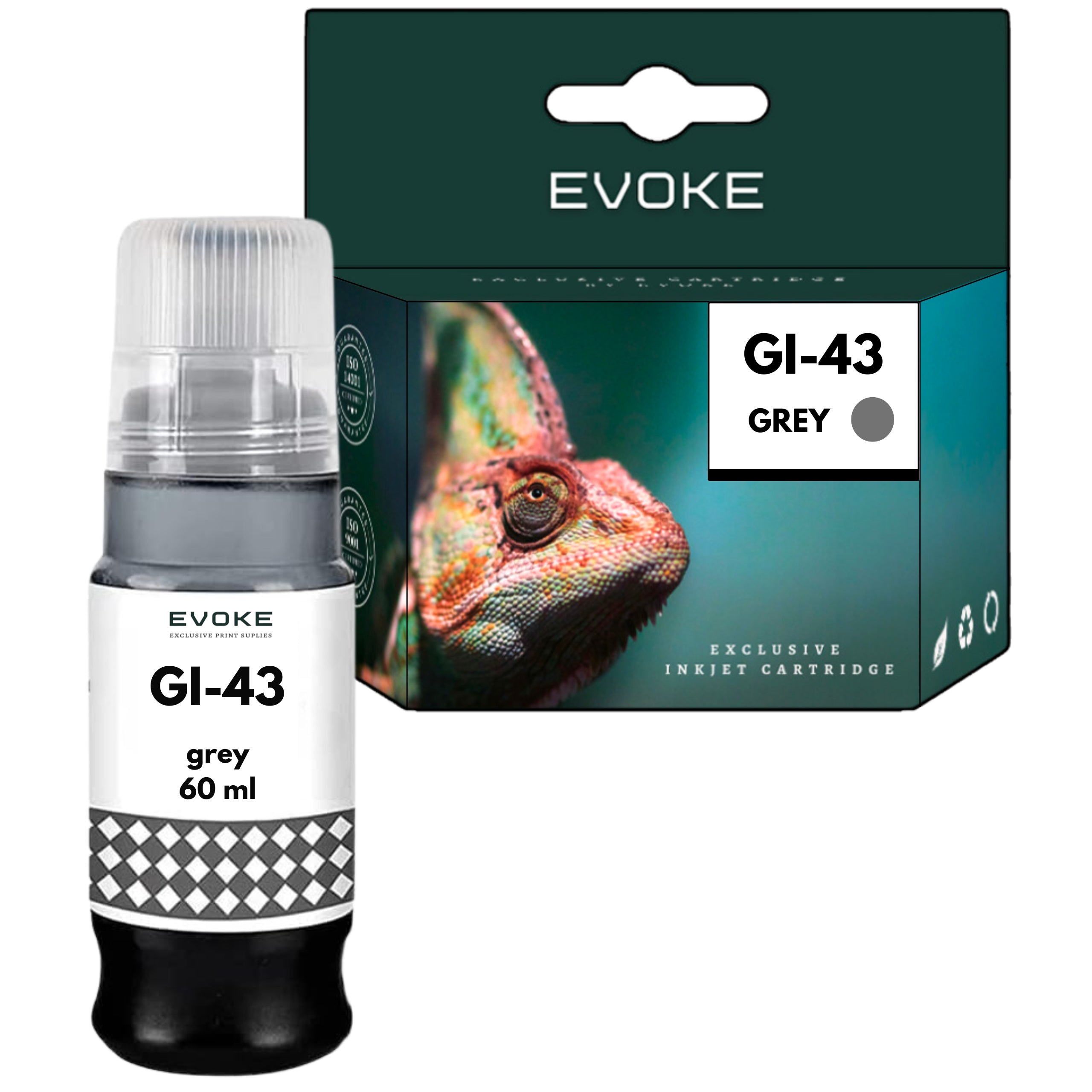 Printer ink for Canon Pixma GI43 | Set of 6x 60ml GI-43 | Pixma G540 G640 EAN (GTIN) 5907269504902