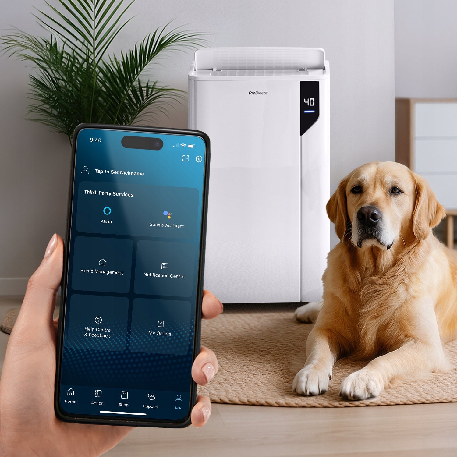 Pro Breeze 20L Premium Osuszacz Powietrza z Aplikacją Smart App Packaging status original