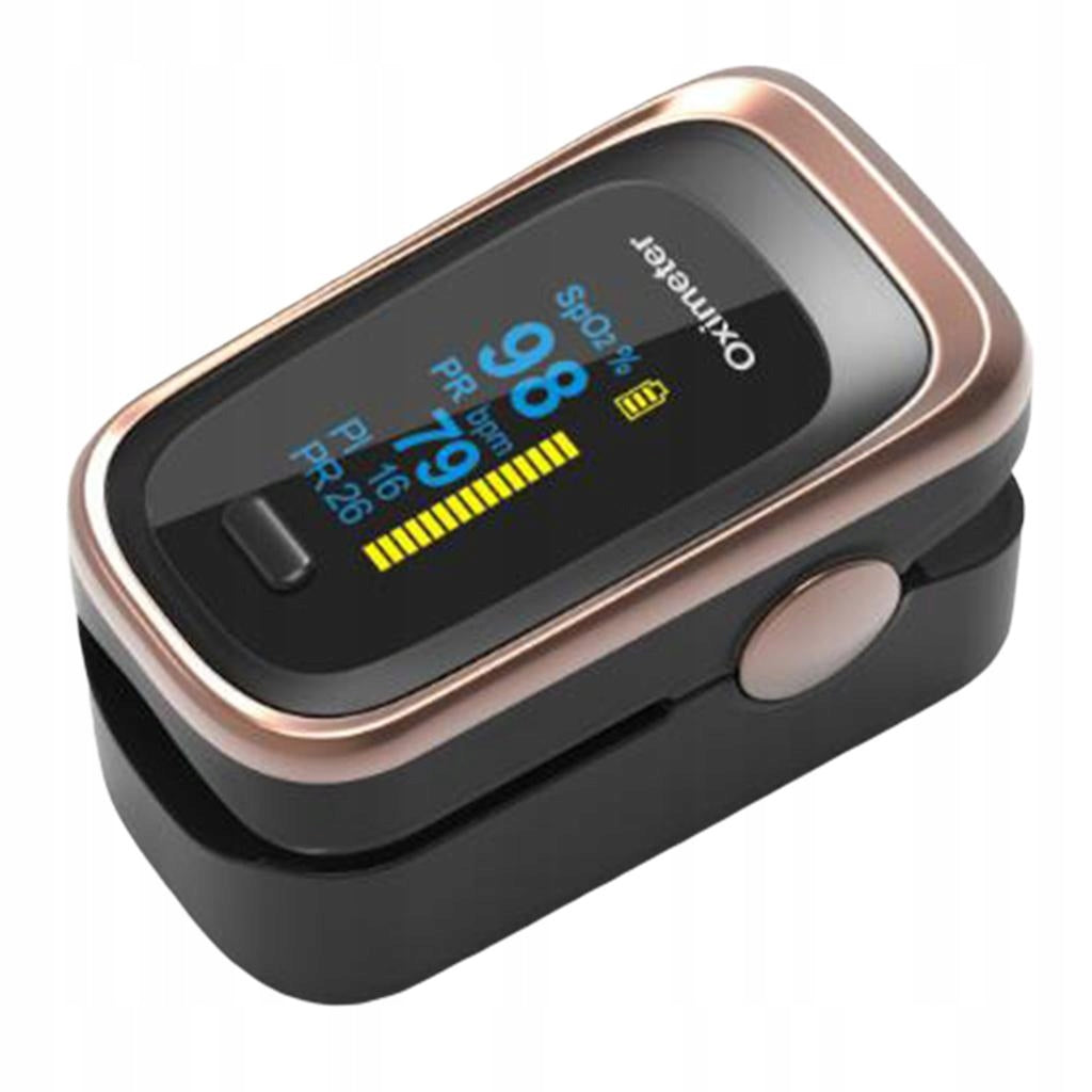 Pro Fingertip Oximeter Blood Oxygen Sensor SpO2 Monitor Heart Rate Golden