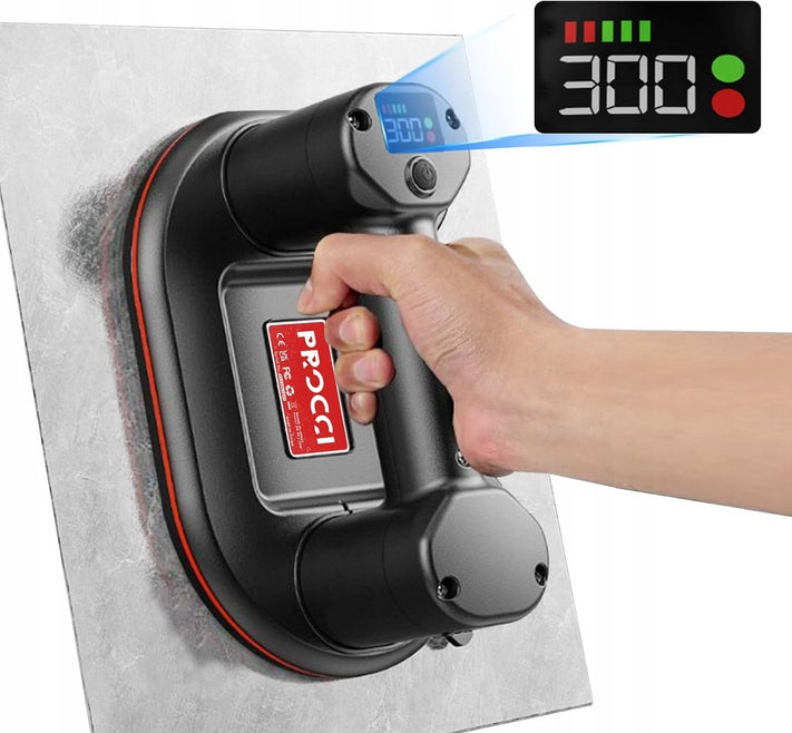 Procci Cordless Lift Suction Cup LCD 24cm for Glass Plates 300kg