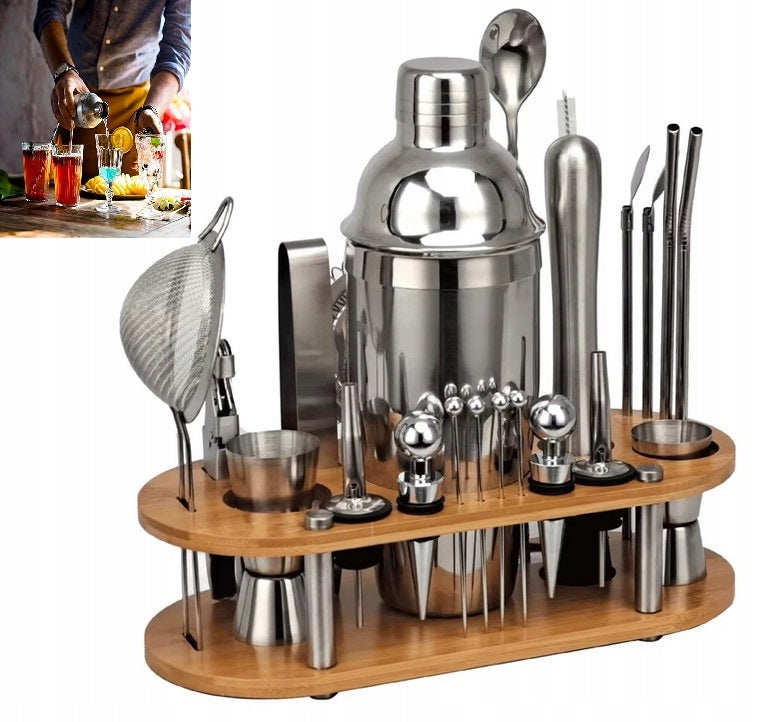 Professional Bartending Set for Cocktail Drinks 23in1 Shaker Manufacturer code Profesjonalny Zestaw Barmański do Drinków 23