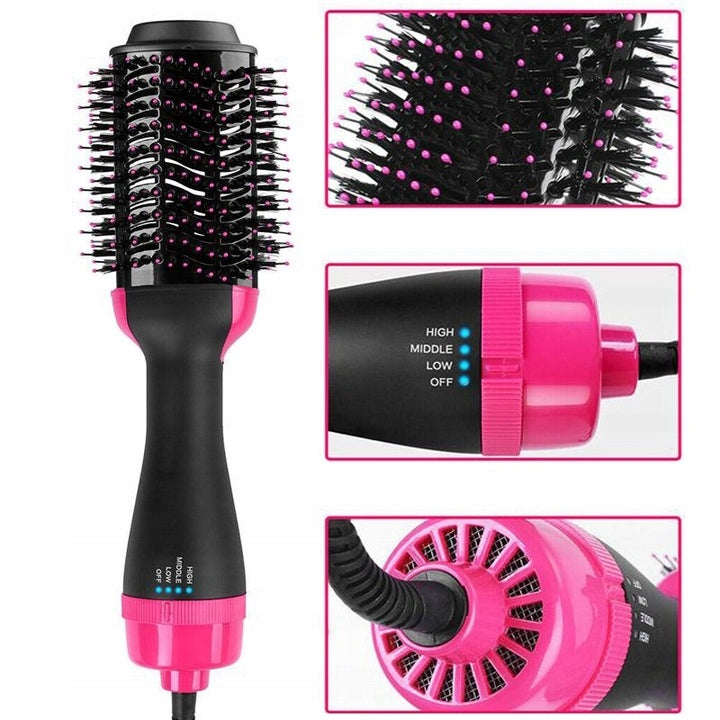 Professional Brush Dryer Straightener Curler 4in1 1000W for GIFT