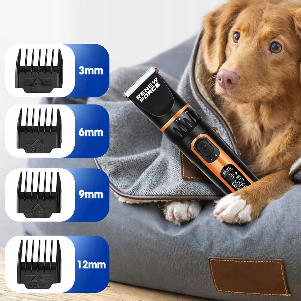 Professional Dog Hair Clipper Silent Trimmer for Dog Shaver 9in1 Medical device no