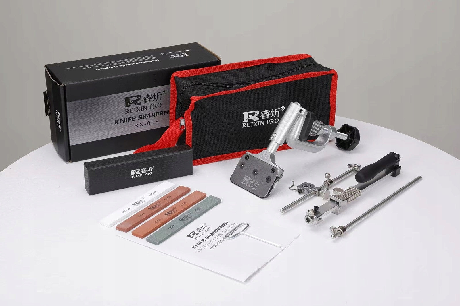 Professional Knife Sharpener Ruixin RX008 whetstone sharpening system 4 stones Brand no brand