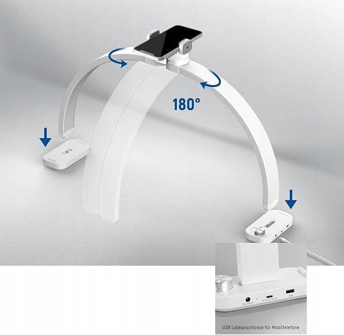 Professional LED Semi Ring Lamp 40W CRI95 With Phone Holder Manufacturer code HM01
