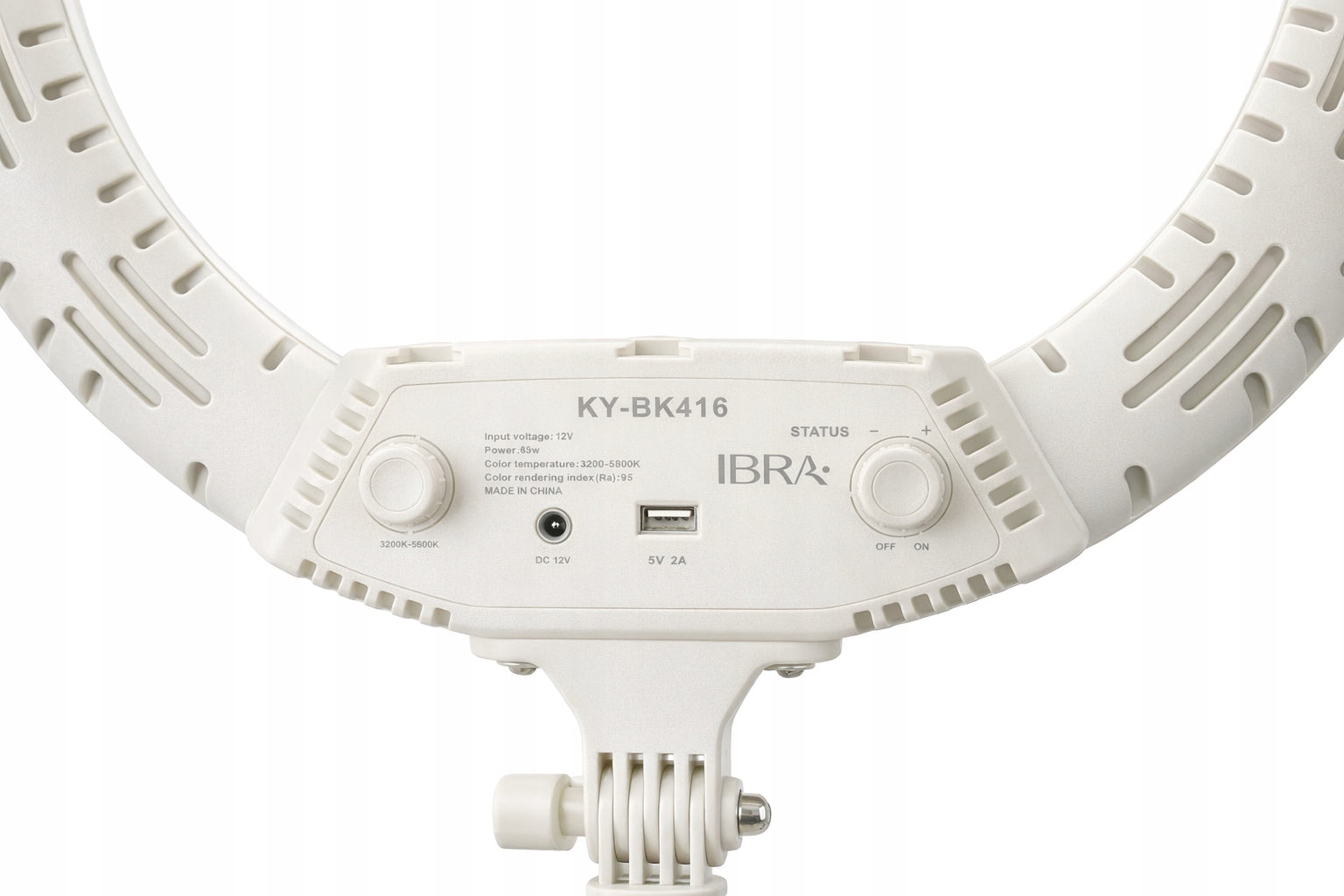 Professional LED ring lamp 18" inches white KY-BK416 IBRA MAKEUP Manufacturer code IB-LAMPA-5