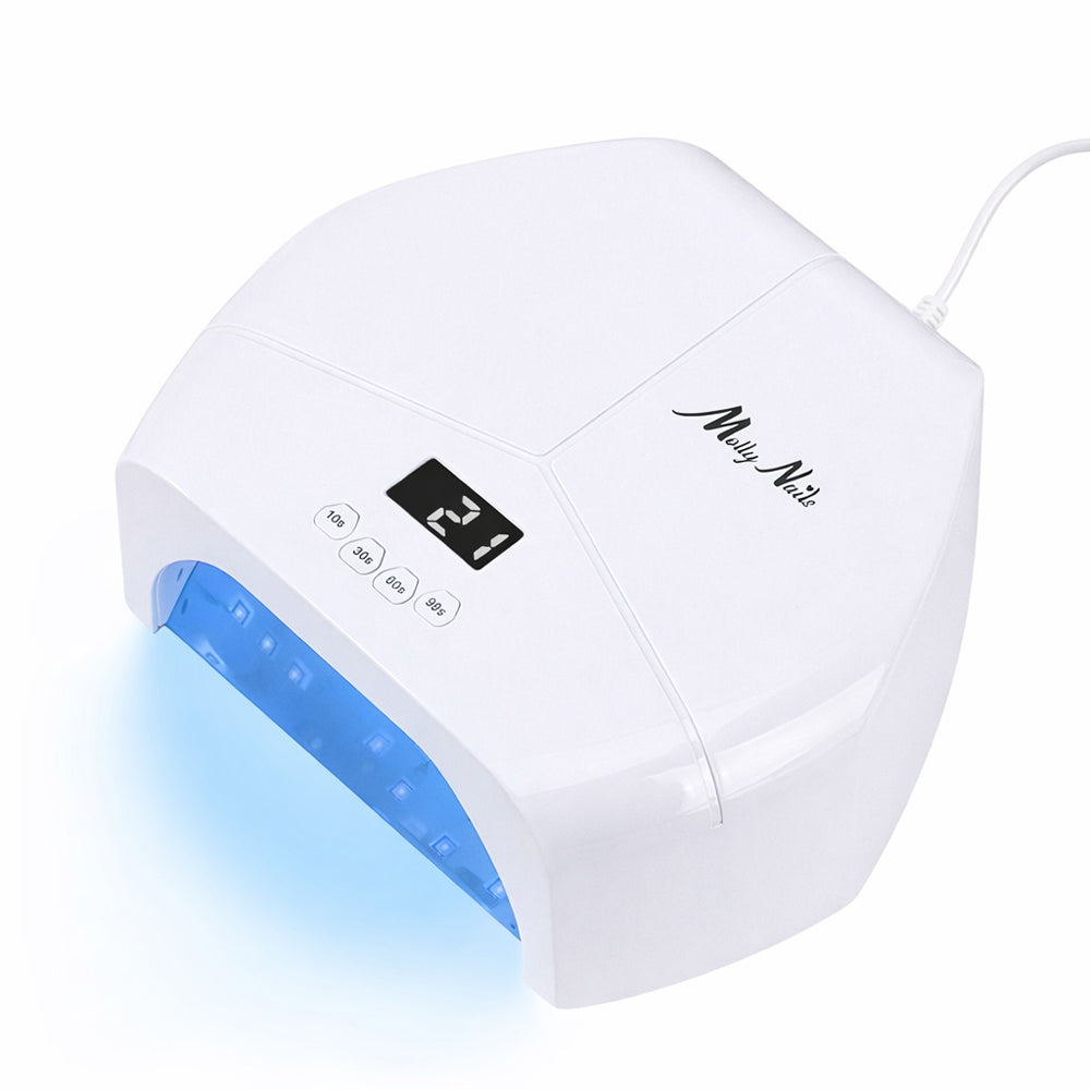Professional Nail Lamp MOLLYNAILS UV LED BQ-L8 298W Strong For Gel Manufacturer code Lampa do hybryd akrylożelu żeli lustrzane dno