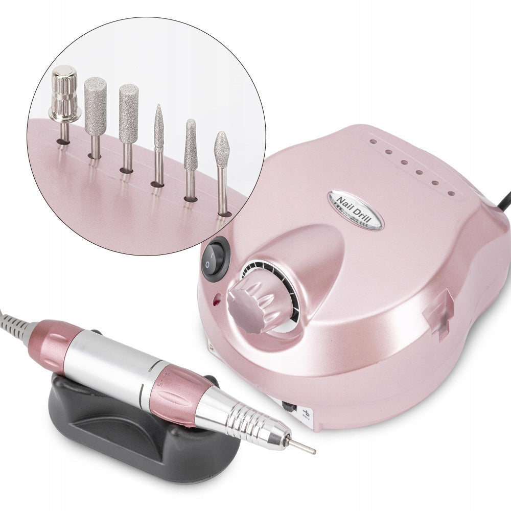 Professional Nail Milling Machine 65W Strong Pink Pedicure Manicure Packaging status original