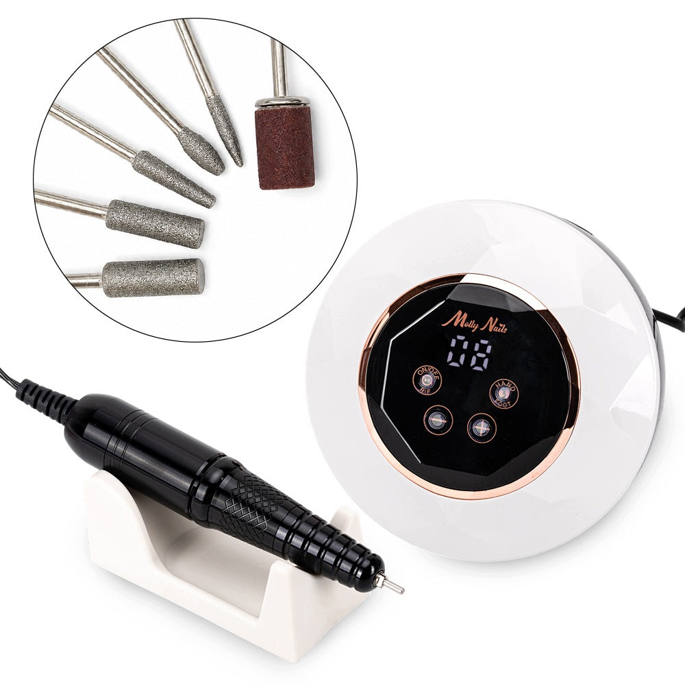 Professional Nail Milling Machine MOLLYNAILS M23 68W White Strong + Cutters